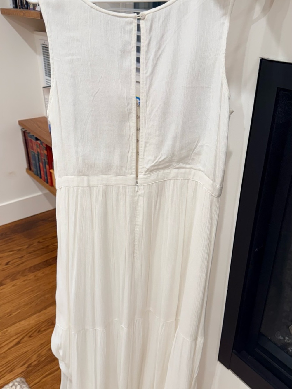 Lulu's White Embroidered V-Neck Maxi Dress - Picture 3 of 7